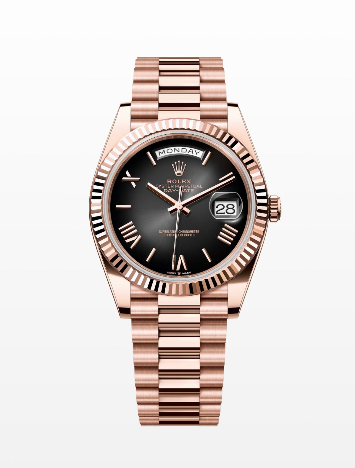 Rolex Daydate 40 Slate Ombré Roman Dial