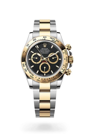 Rolex Steel and Yellow Gold Daytona black dial