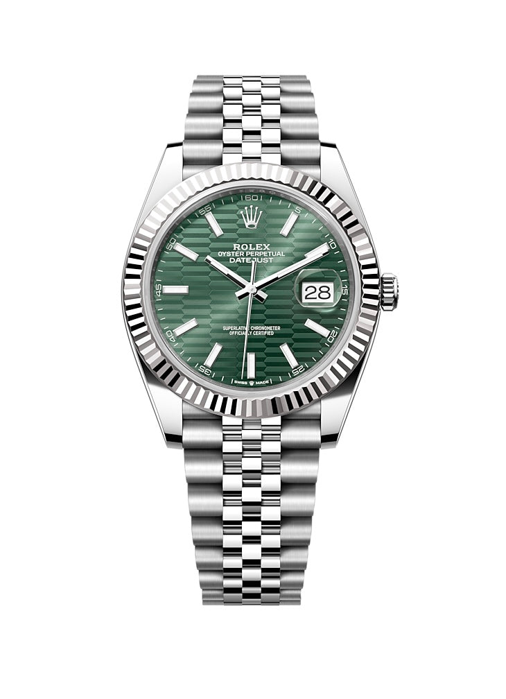 Rolex Datejust 41 green motif dial