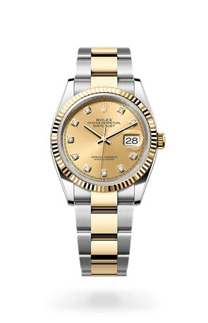 Rolex Datejust 36 Champagne Diamond Dot Dial