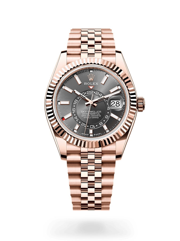 Rolex Rose Gold Sky-Dweller Slate dial
