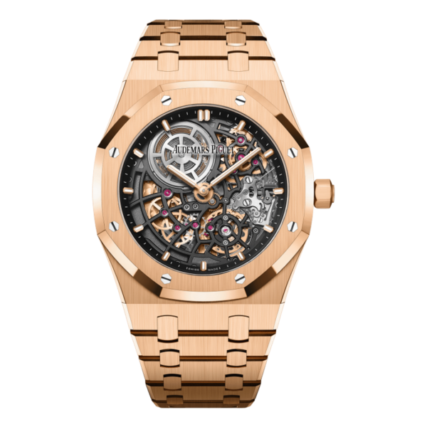 Audemars Piguet Rose Gold Openworked Royal Oak