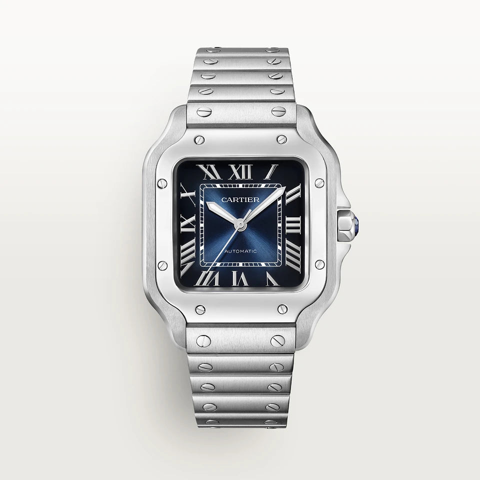Santos De Cartier Medium Blue dial