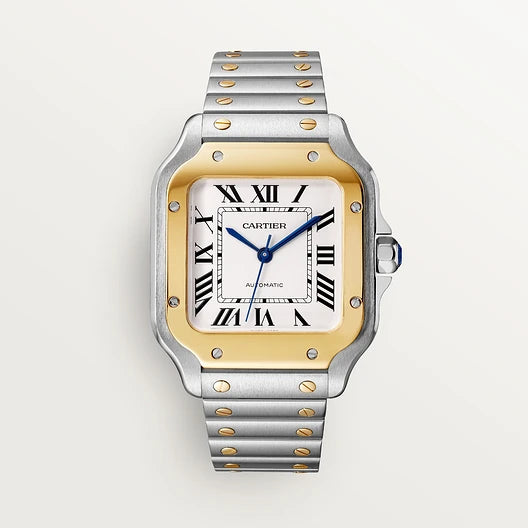 Santos De Cartier Medium Silvered dial