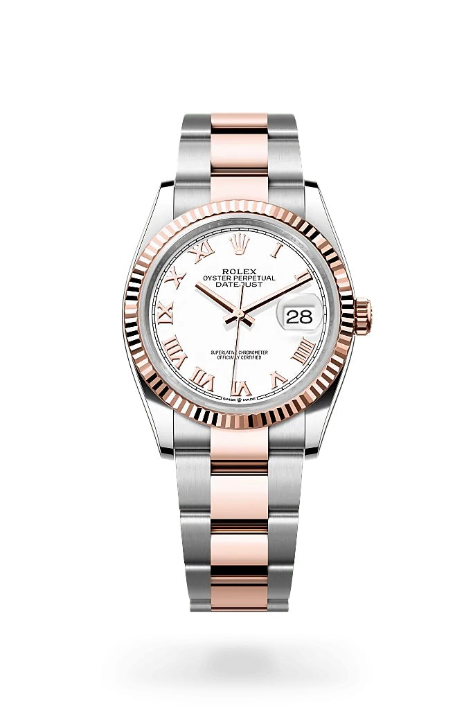 Rolex two-tone Ladies Datejust 36 White Roman dial