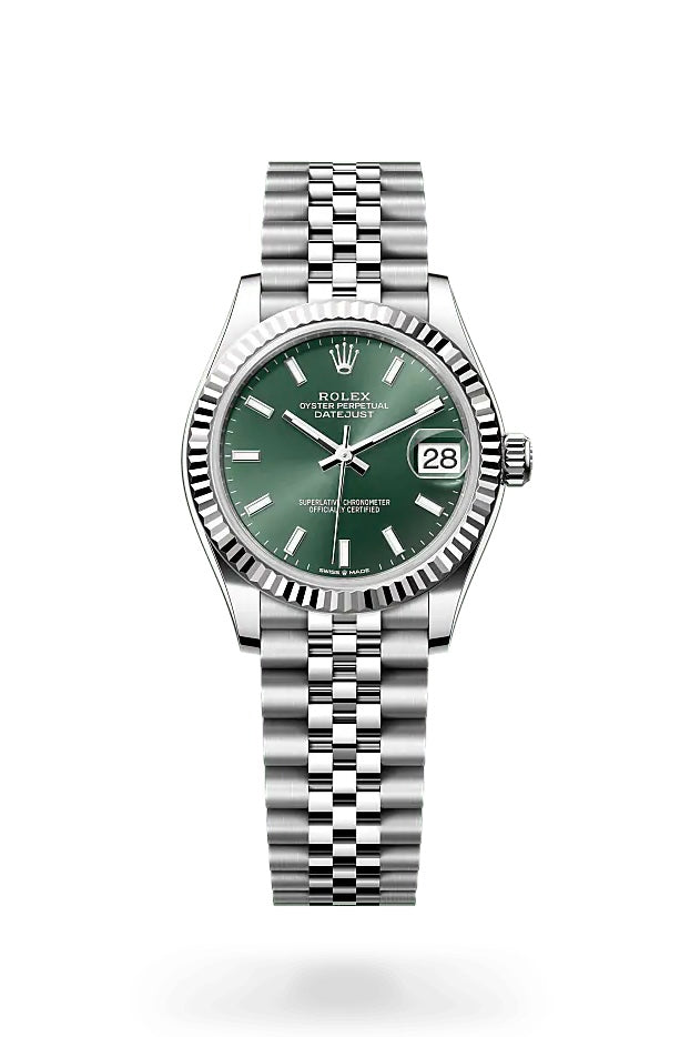 Rolex Stainless Steel Ladies Datejust 31 Mint Green dial