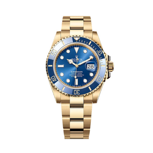 Rolex Full Yellow Gold Submariner Date Bluesy