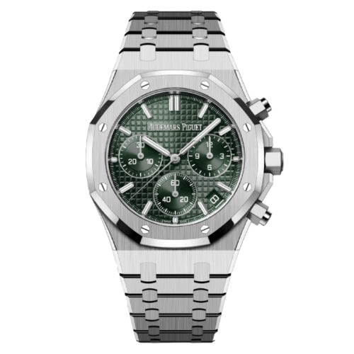 Audemars Piguet 41mm Stainless Steel Royal Oak Chronograph Green Dial