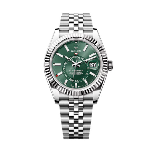 Rolex Sky-Dweller Green dial Jubilee