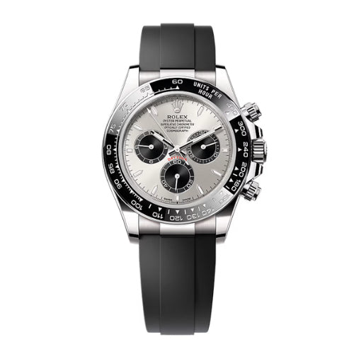 Rolex White Gold Daytona Oysterflex Silver dial Ghost