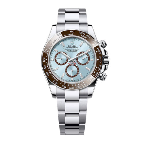 Rolex Platinum Daytona Ice Blue Baguette dial