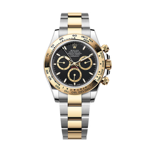 Rolex Steel and Yellow Gold Daytona black dial