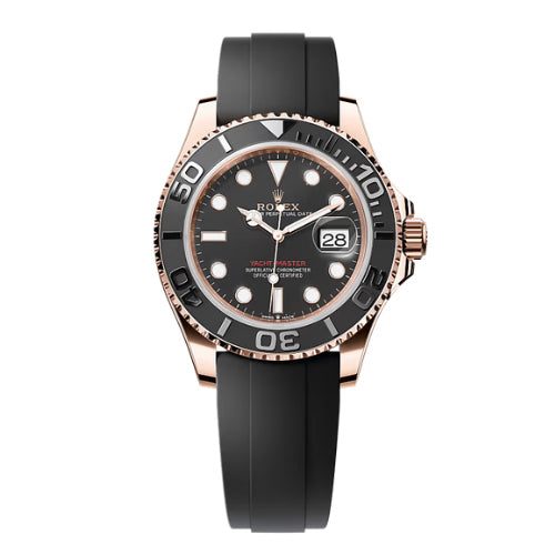 Rolex Rose Gold Yacht Master 40 Oysterflex